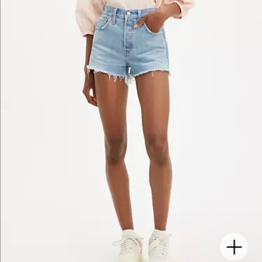 Levi’s 501 High-Rise Light Wash Denim Shorts